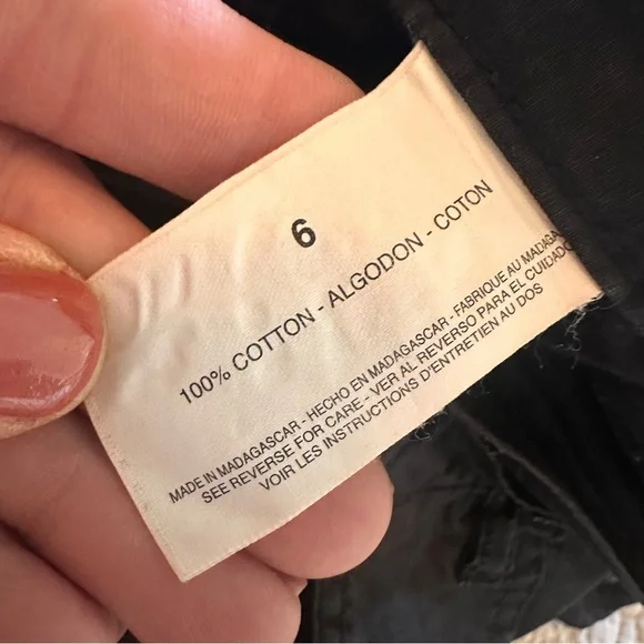 Gloria Vanderbilt Black High Waist Woman’s Shorts size 26 Waist Summer Cotton - Picture 9 of 9